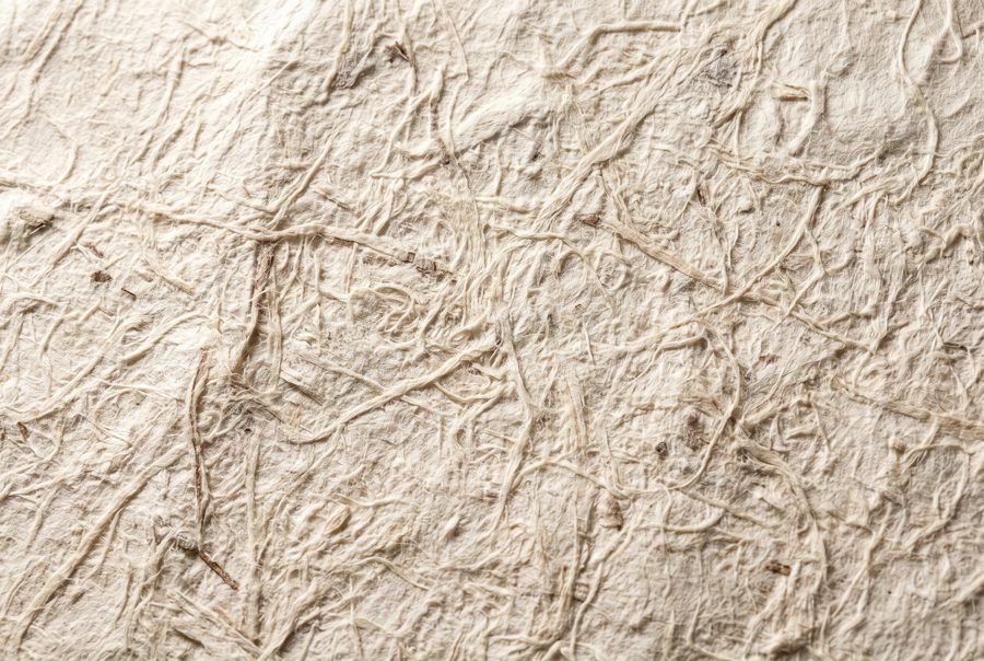Handmade Japanese washi paper texture, natural off-white background